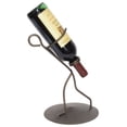 thumbnail image 2 of Metrotex Designs 21062 Iron Borracho Wine Bottle Holder- Meteor Finish, 2 of 3