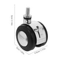 thumbnail image 2 of Hemoton 4pcs Replacement Wheel For Office Chair Roller Replacement Wheels Office Chair Wheel Caster Wheels Chair Casters For Furniture Legs, 2 of 8