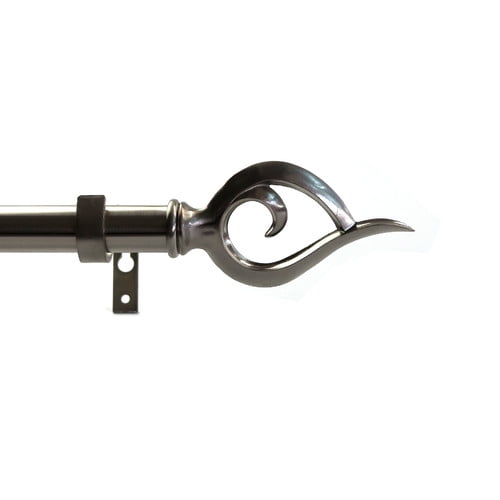 Urbanest Flame Single Curtain Rod And Hardware Set Walmart Com Walmart Com