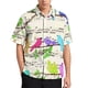 thumbnail image 4 of Camisas hawaianas con estampado 3D de pájaros, flamencos y loros para hombre, camisa de playa para vacaciones, blusa de solapa de manga corta a la moda, ropa de calle, 4 of 5