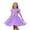 Purple, variant on Ruyang Toddler Girls Solid Dresses Ruffle Fly Sleeve Crewneck A-line Tank Dresses Summer Casual Beach Vacation Midi Dresses