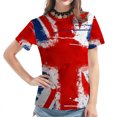 thumbnail image 4 of T-Shirts du 4 Juillet pour Femmes, T-Shirts Graphiques Mignons pour la Journée de l'Indépendance, Manches Courtes Décontractées Col Rond Tops d'Été 2023, 4 of 6