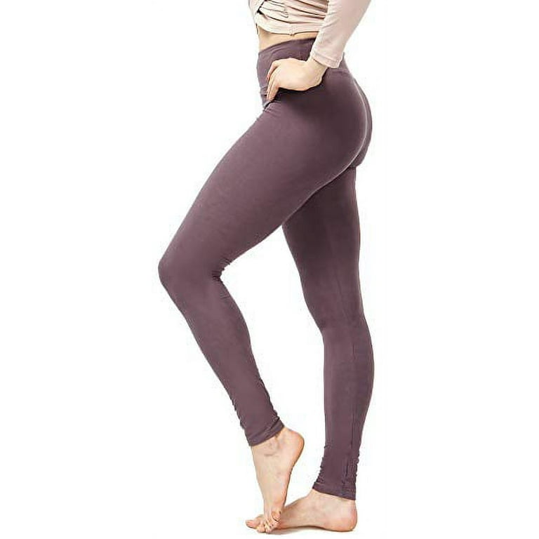 LMB Lush Moda Leggings for Women with Comfortable Yoga Waistband - Buttery  Soft in Many of Colors - fits X-Small to X-Large, Cali Lily