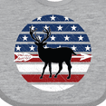 thumbnail image 4 of Inktastic Deer Bow Hunting USA Flag Boys or Girls Baby Bib, 4 of 4