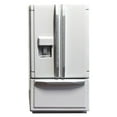 thumbnail image 1 of 1:12 Mini Doll House Simulation Refrigerator Model White Silver Gray, 1 of 4