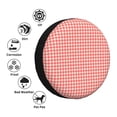 thumbnail image 4 of Yiaed Houndstooth With Red And White Print Print Tire Wheel Cover, tire covers for trailers,rv wheel covers,rv tire covers, camper tire covers,tire covers for cars-14 inch, 4 of 6