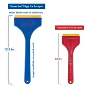 Snow Joe Ice Scraper W/ Oversized Handle, 4.8-inch Brass Blade