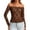 Coffee, variant on Women Western Tops Crew Neck Loose Fit Leisure Ladies Solid Color Tee Long Sleeve Off Shoulder Lace Hollow-out Slim Base Layer Tops Summer Clothes (Coffee,XL)