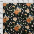 thumbnail image 3 of oneOone Polyester Spandex Black Fabric Asian Chinese Dress Material Fabric Print Fabric By The Yard 56 Inch Wide, 3 of 4