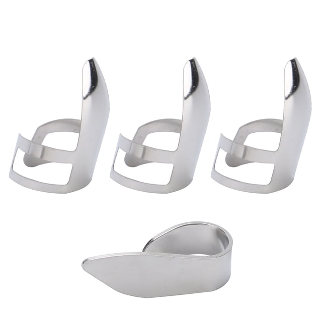 Púas para El Dedo Del Pulgar ANGGREK púa para Guitarra Banjo dobro Con caja de Almacenamiento