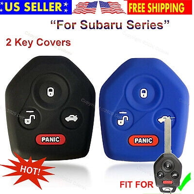 SEGADEN Silicone Cover Protector Case For SUBARU 3 Button Remote Key Fob - CV4253 (Light Blue)