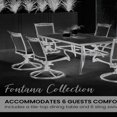 thumbnail image 4 of Hanover Fontana 7-Piece Outdoor Dining Set with Swivel Rockers and Tile-Top Table, 4 of 10