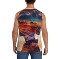 thumbnail image 4 of Fotbe Cultural Silhouette Journey Men's Camiseta sin Mangas Estampada para Hombres, Playera Casual para Gimnasio, Entrenamiento, Playa-Medium, 4 of 7