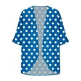 thumbnail image 5 of Mujeres de Manga Larga Tops Casual Impreso Suelto Cubrir Blusa de Cardigan Primavera Verano, 5 of 5