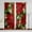Christmas Floral, variant on Christmas Curtains, Winter Xmas Snow Snowflake Glitter Sparkle New Year Window Treatment for Living Room Bedroom Kitchen Drapes, 84x84 Inch