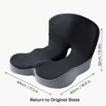 thumbnail image 3 of 2026New Memory Foam Car Seat Cushion – Ergonomic Lumbar Support Cushion for Back Pain Relief | Comfortable Car Booster Seat & Office Chair Cushion | Non-Slip, Machine-Washable Cover, 3 of 9