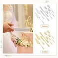thumbnail image 5 of 8Pcs Cake Knife Fork and Server Set 410 Stainless Steel Exquisite Silver for Wedding Birthday, 5 of 11