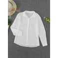 thumbnail image 4 of Chemises à Manches Ballon Casual V Neck pour Femmes Tops, 4 of 6
