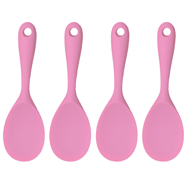 Cuillère à Riz en Silicone Antiadhésive Résistante à la Chaleur pour Cuisine, Cuillère à Riz, Pelle à Riz