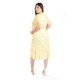 thumbnail image 2 of Vestido cruzado con textura Roman Fashion /Tallas Extras, 9234 (Amarillo) amarillo 38, 2 of 6