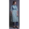 thumbnail image 3 of Bimba Viscose Santoon Kurta Summer Tunic Printed Straight KurtisForWomen, 3 of 5