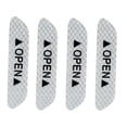 thumbnail image 4 of Riwesomey 4 Uds. De cinta reflectante de seguridad para puerta de coche, pegatinas de señal abierta, calcomanías de alerta, marca de advertencia Herramientas de reparación de automóviles Blanco, 4 of 5