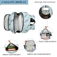 thumbnail image 3 of FORMRS School Backpack 17" Student Travel Bag with Laptop Compartment, Blue Ice Hockey, 3 of 7