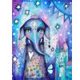 thumbnail image 1 of Cuadros Decorativos Pintura de diamante 5D DIY Elefante Reina Cuadro de taladro redondo completo JShteea Nuevos Originales, 1 of 9