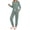 Green, variant on Fantaslook Womens Pajamas Sets Long Sleeve Matching Lounge Set Fall Travel Outfits Jogger Sweatsuits with Pocket Button Down Sleepwear