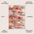 thumbnail image 3 of JONATHAN Y CONTEMPORARY POP 5 x 8 Area Rug, Modern Abstract Brushstroke - Ivory/Pink, CTP101A-5, 3 of 4