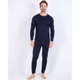 thumbnail image 2 of Real Essentials 4 Piece: Men's Thermal Underwear Sets - Long Sleeve Top & Bottom Fleece Long Johns (Available in Big & Tall), 2 of 5