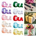 thumbnail image 4 of Grofry 1 Roll 0.98" Wide 25 Yards Satin Craft Ribbon，Bright Color Gift Wrapping Ribbon Bouquets Hair Ties Greeting Cards Wedding Decor, 4 of 8