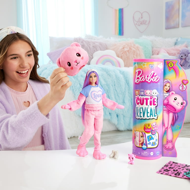 Teddy bear and clearance barbie doll