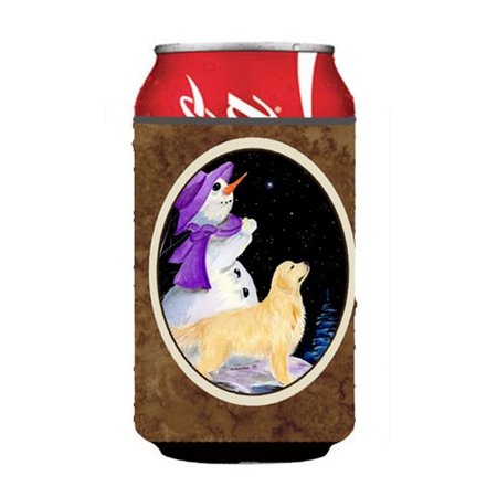 

Snowman With Golden Retriever Can Or Bottle Hugger - 12 oz.