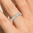 thumbnail image 4 of 0.88ct Diamond Moissanite 10k White Gold Wedding Band, 4 of 4