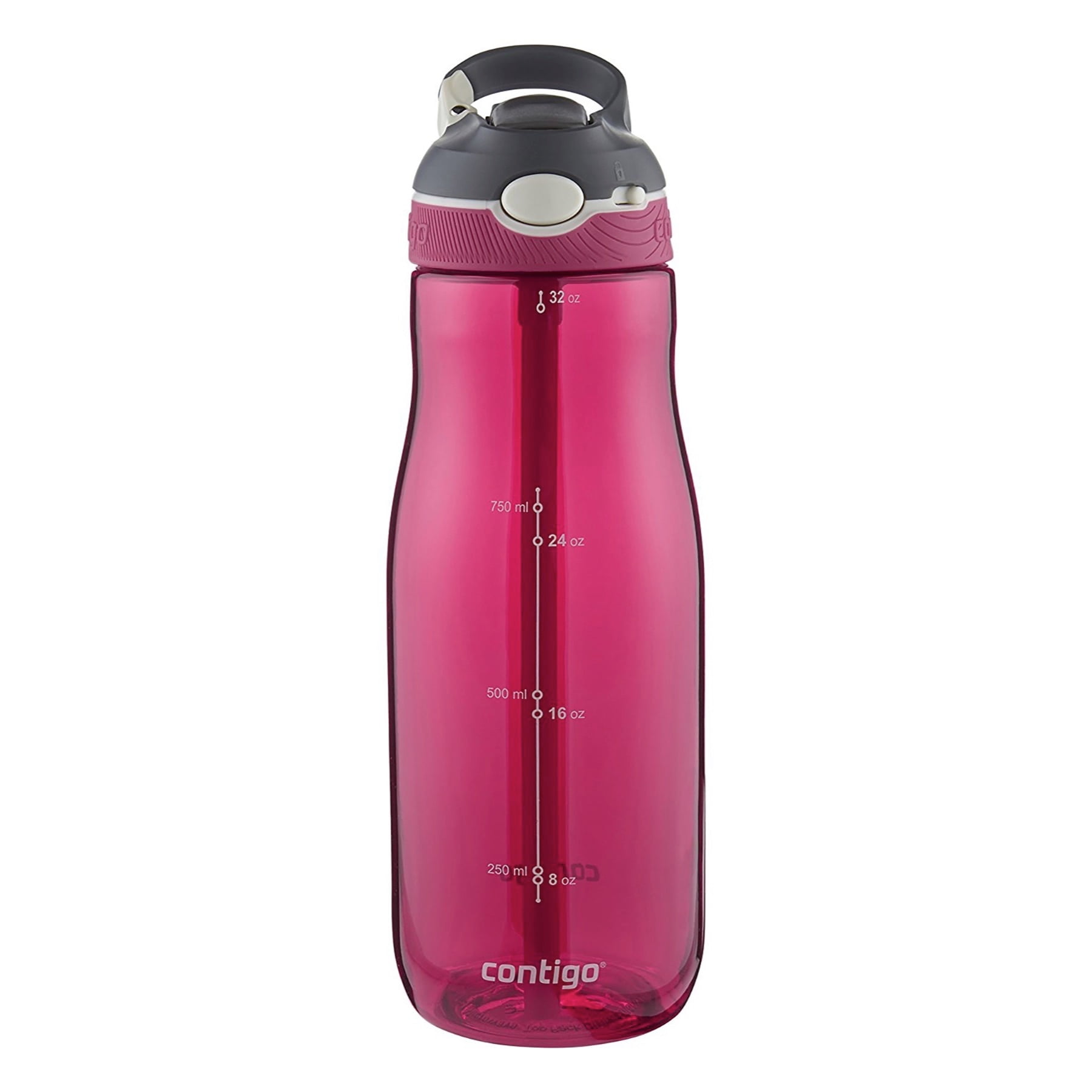 Ello Water Bottle 0.5 Gal AUTOSPOUT No Spills, No Straw Needed W Time Track  Pink