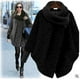 thumbnail image 3 of Abrigos de lana para mujer, cuello alto, manga larga, largo medio, chaquetas vintage, ropa de invierno de punto con retazos, abrigos de moda para mujer, 3 of 4