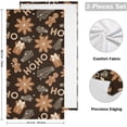thumbnail image 2 of Dreamtimes Hoho Merry Chrismtas Hand Towels 2 PCS, Gingerbread Snowflake Kitchen Towel Ultra Soft and Highly Absorbent,Decorative Fingertip Face Towel for Bathroom Hotel, 28.3"x 14.4", 2 of 6
