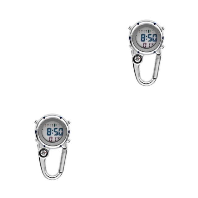 Bearachild Mosquetón digital Clip Relojes Gancho Reloj Electrónico Luminoso Reloj Hombres Brújulas Semana Montañismo Relojes Regalo Type1 NO1