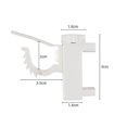 thumbnail image 5 of 2pcs Curtain Rods Bracket Hanger Hook Rod Support Clamp Crossbar Fixing Clip Wall Hooks Organizer Rails Rack Home Storage, 5 of 5