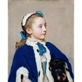thumbnail image 2 of Jean-Etienne Liotard 15x18 Black Ornate Wood Framed Double Matted Museum Art Print Titled - Maria Frederike Van Reede-Athlone at Seven (1755), 2 of 5