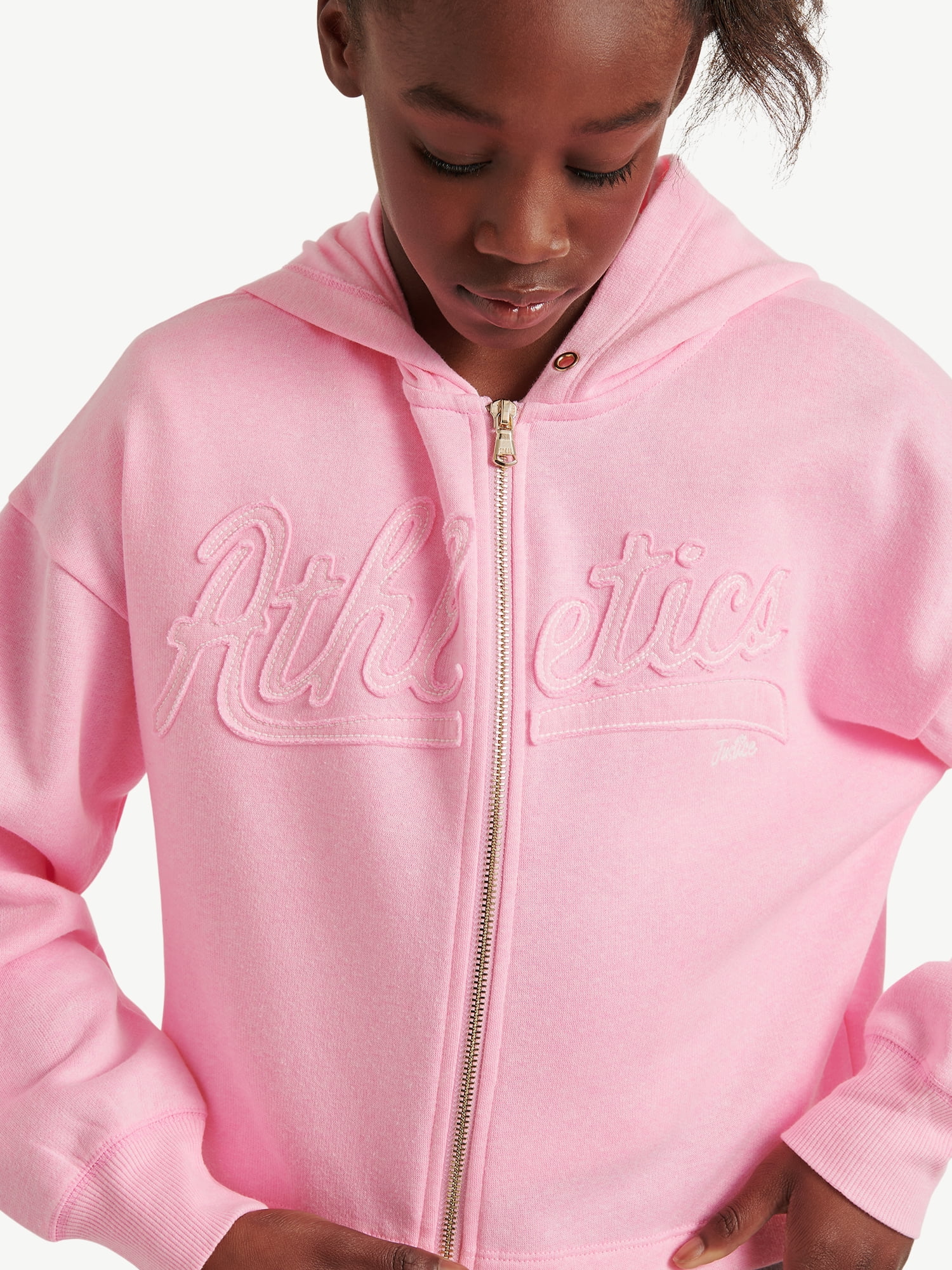Justice Girls Full Zip Fleece Hoodie, Sizes XS - XLP