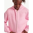 thumbnail image 3 of Justice Girls Full Zip Fleece Hoodie, Sizes XS - XLP, 3 of 7