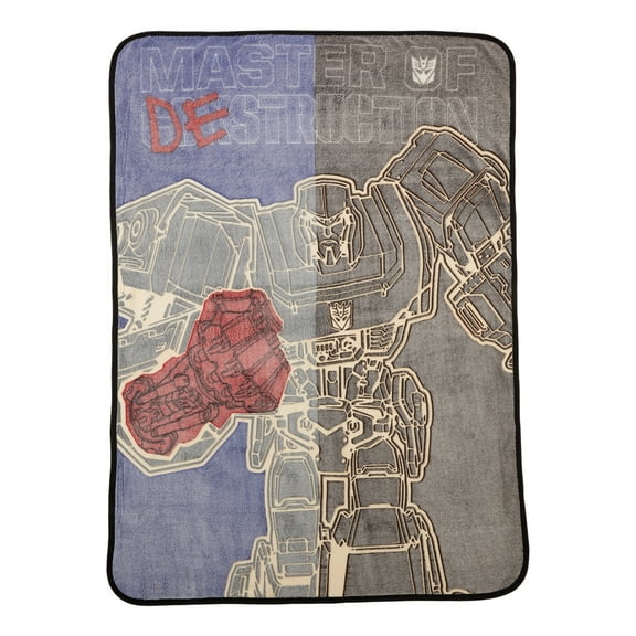 Transformers Kids Fleece Throw Blanket, 46x60, Glows-In-The-Dark