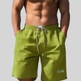 thumbnail image 2 of Pantalones cortos cargo holgados informales para hombre: pantalones cortos deportivos de verano para la playa y el entrenamiento, 2 of 4