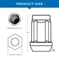 thumbnail image 2 of 7/16 Black 6 Spline Drive Tuner Wheel Lock Lug Nut, 2 of 2