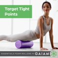 thumbnail image 4 of Rodillo de espuma Gaiam Essentials de alta densidad, 46 cm, verde azulado, 4 of 7