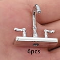 thumbnail image 3 of Accesorios de Fotografía Yotijar 6 Piezas Dobbridor Grifo modelo Juguetes Simulación Plástico cocina para Niñas Plata, 3 of 6