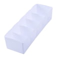 thumbnail image 1 of Armario Contenedores Organizador Cajón Cajas de sujetadores Cajón Cosmético Divisor Almacenamiento 5 celdas Calcetines Organizador ordenado Calcetines Blanco BLESIY Organizador de almacenamiento, 1 of 8