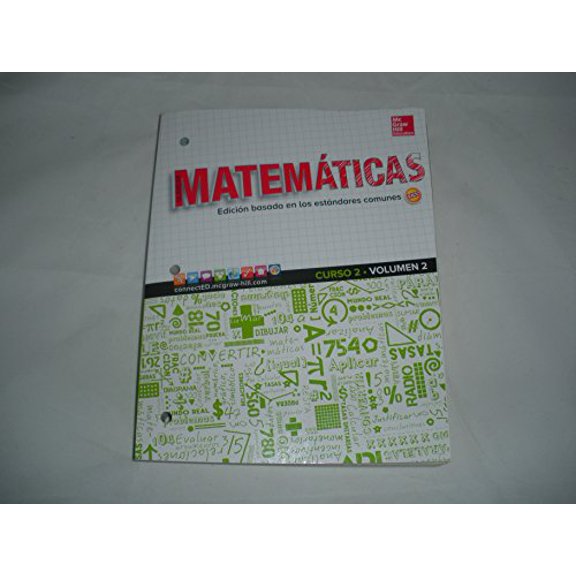 Pre-Owned Glencoe Math, Course 2, Volume 2, Spanish Student Edition (Math Applic & Conn Crse) Paperback